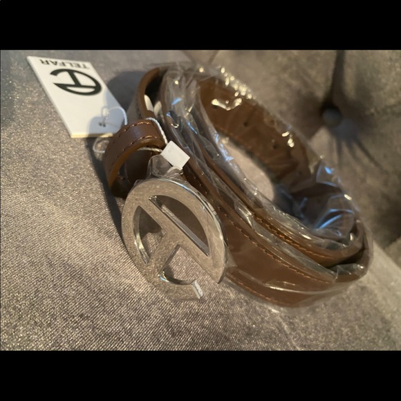 Chocolate Telfar Hat & Belt Self Both Authentic in Box and Bags selling as a set